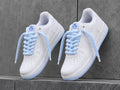 Nike Air Force ayakkabı beyaz mavi