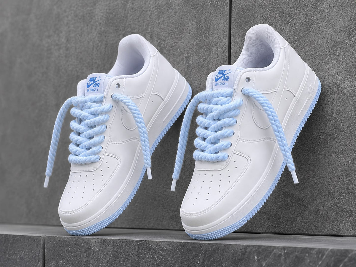 Nike Air Force ayakkabı beyaz mavi