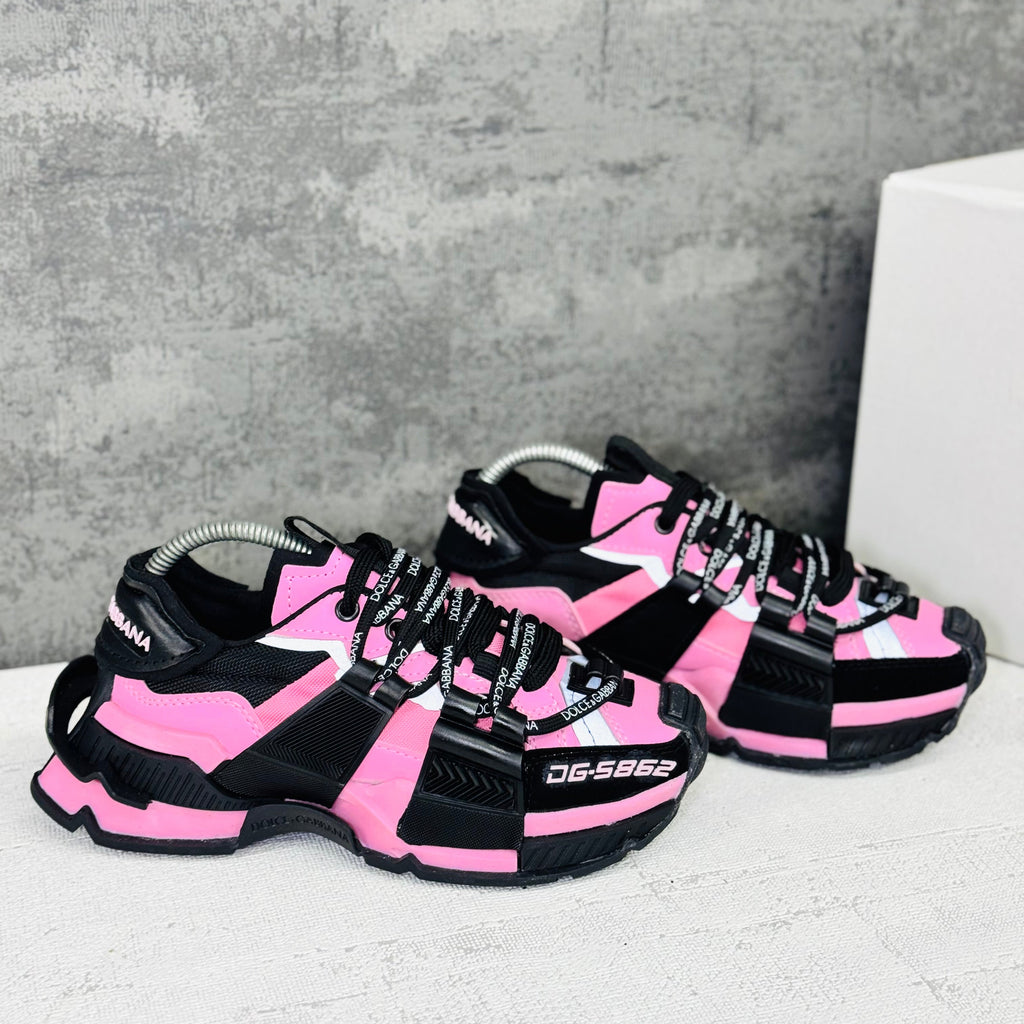 Dg ayakkabı siyah pembe 5862