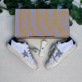 Golden Goose Super-Star Gümüş Simli
