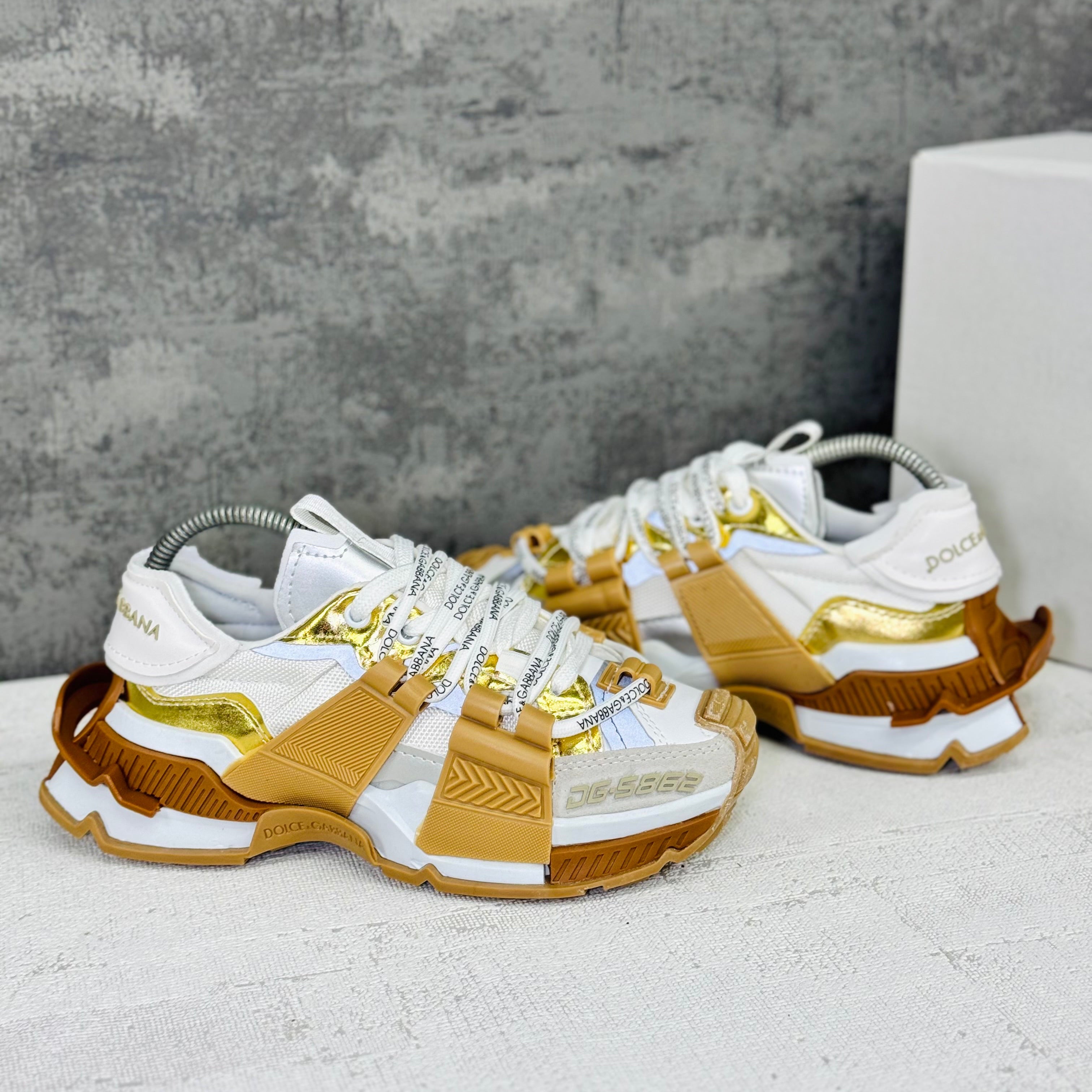 Dg ayakkabı beyaz Gold 5862